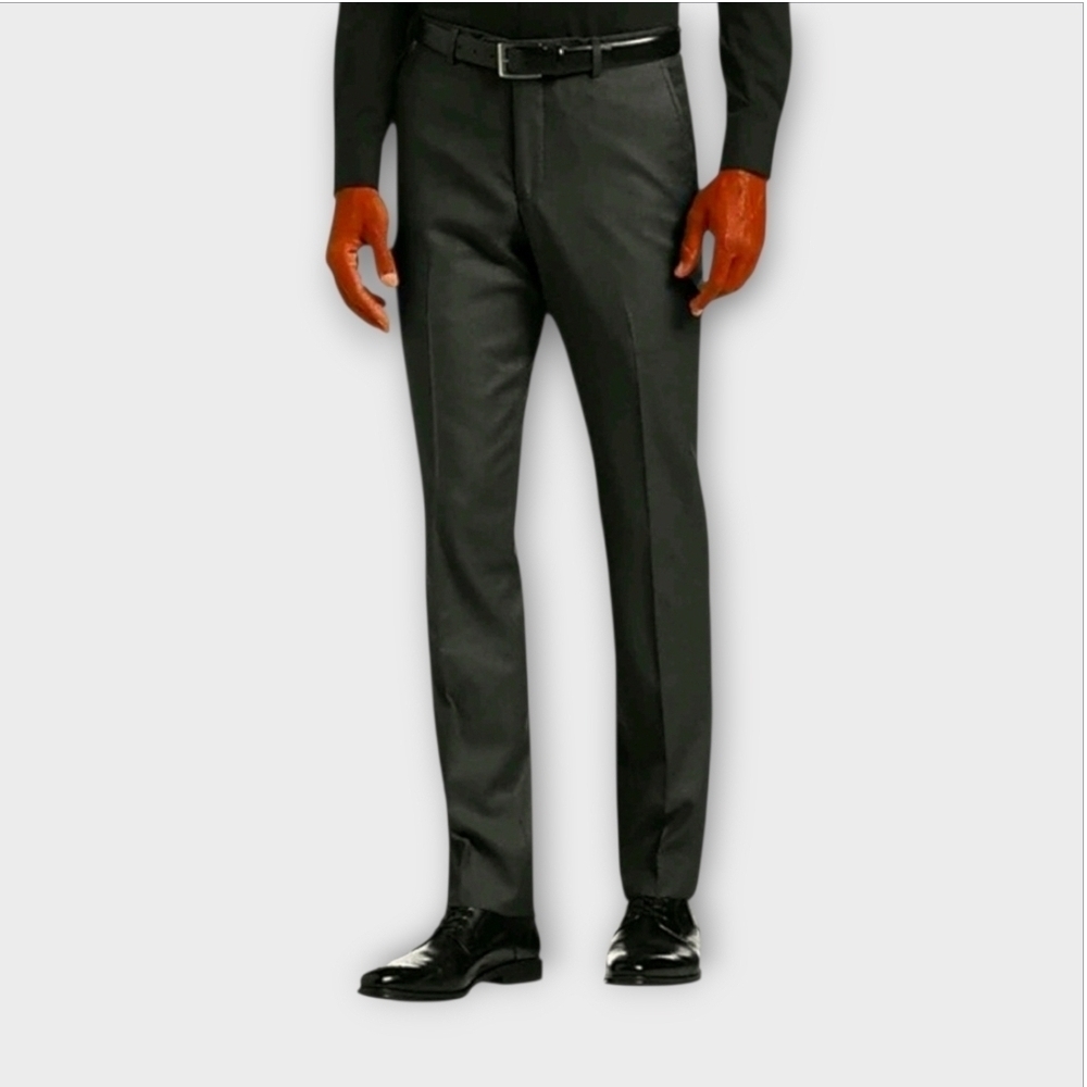 NWT Joseph Abboud Charcoal Flat Front Slim Cut Pants ~sz 36×30
